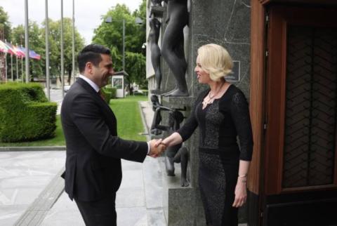Alen Simonyan participates in 30th anniversary event celebrating Armenia-Slovenia diplomatic relations