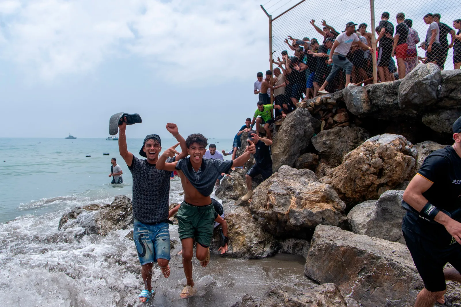 Spain Deploys Troops After Migrants Swim To Ceuta