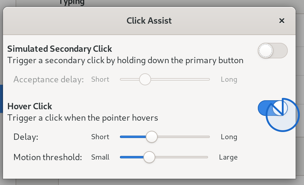 Clock on hover