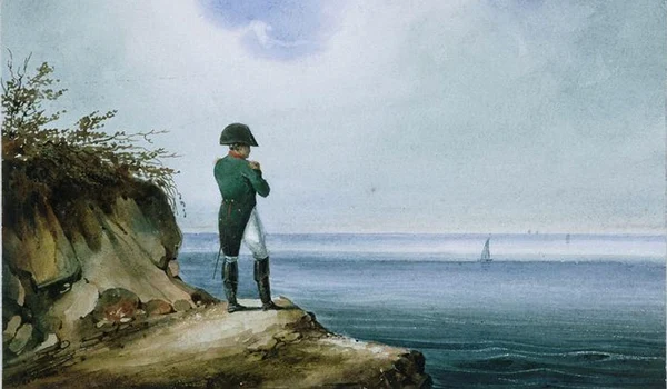 Napoleon pe Sfânta Elena. Pictură de Franz Josef Sandmann, circa 1820