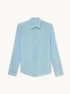 gwyn The Wall Street Shoulder Pad Blouse