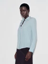 GWYN The Wall Street Shoulder Pad Blouse