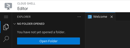 Botón para abrir Workspace accesible en el Explorador cuando no hay ningún espacio de trabajo abierto
