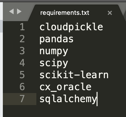requirements.txt Screenshot