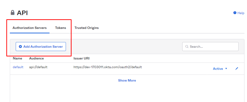Create Authorization Server