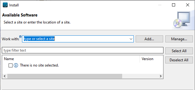 Installation screenshot.