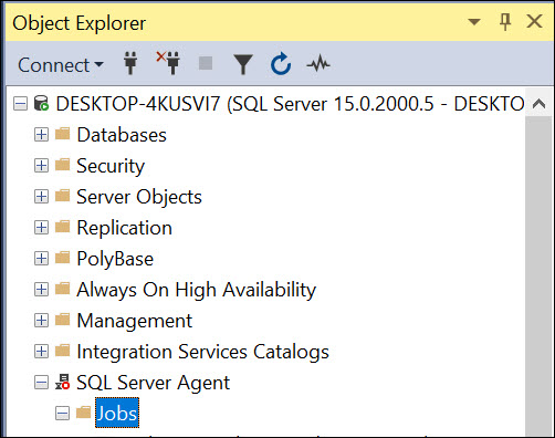 SQL Server Agent>Jobs
