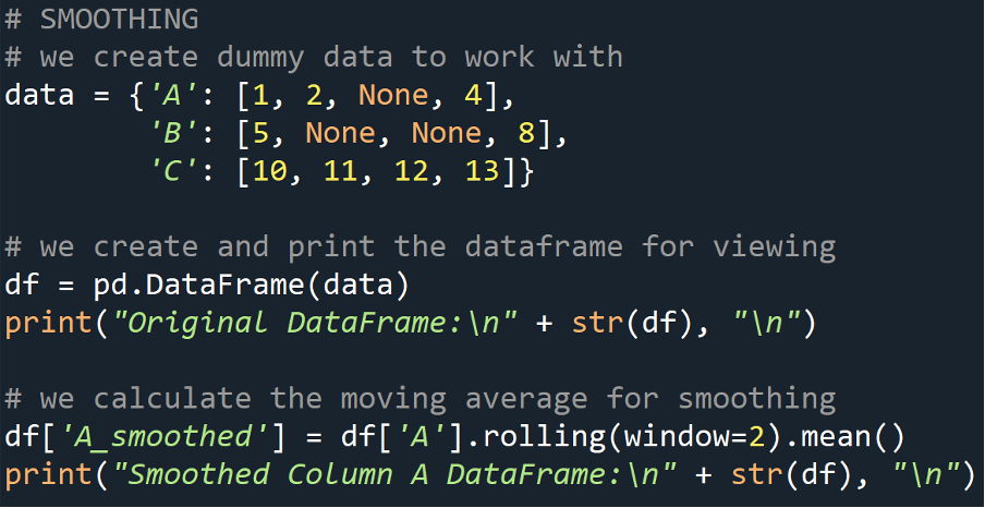 smoothing