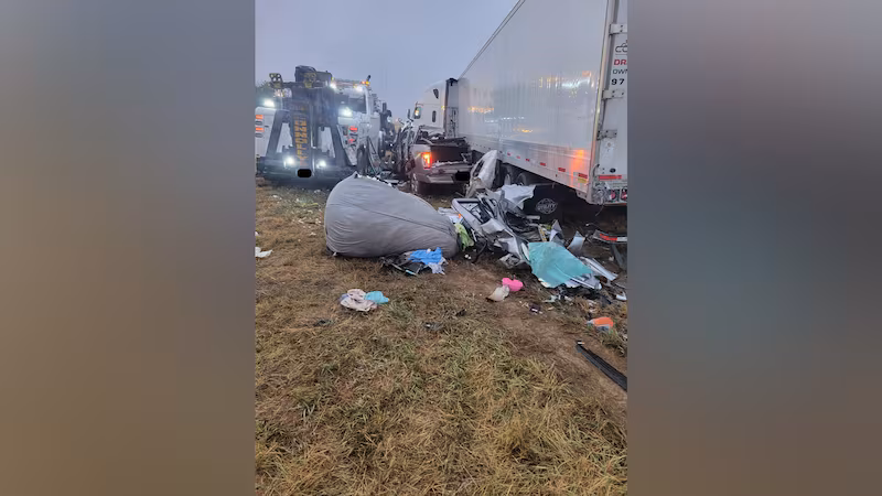 19-year-old dies after pickup truck strikes Colorado State Patrol vehicle, semi on I-70 east...