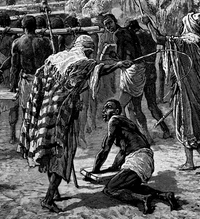 De nombreux captifs hommes ont été castrés et vendus comme esclaves.