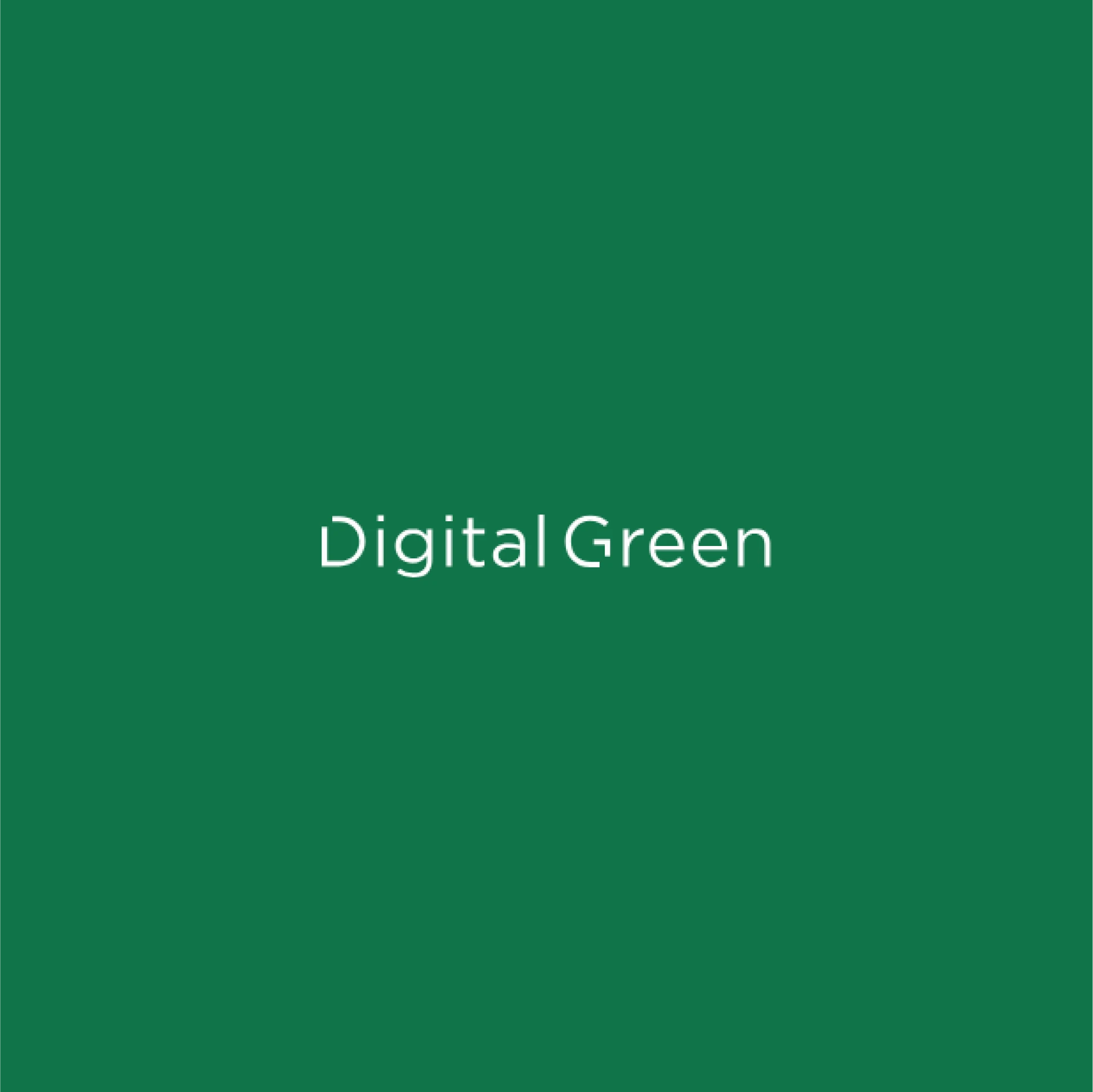 White Digital Green logo on a green background.
