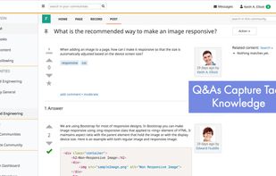 Q&As capture tacit knowledge
