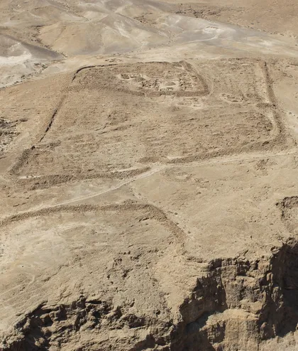 Ruins of the Roman legion camp below Masada. Credit: Dan Shachar / Shutterstock Ruins of the Roman legion camp below Masada