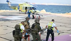 Wounded people being evacuated to Haifa's Rambam Hospital, Monday. Credit: Rami Shllush Wounded people being evacuated to Haifa's Rambam Hospital, Monday.