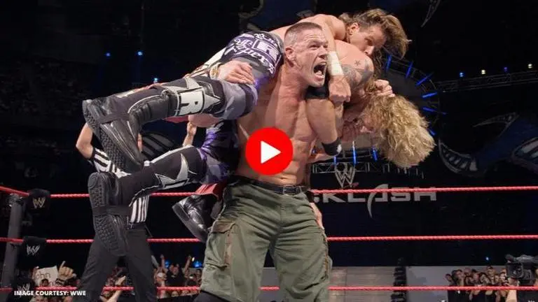 When John Cena defeated Randy Orton, Edge and Shawn Michaels at Backlash 2007: Watch john cena