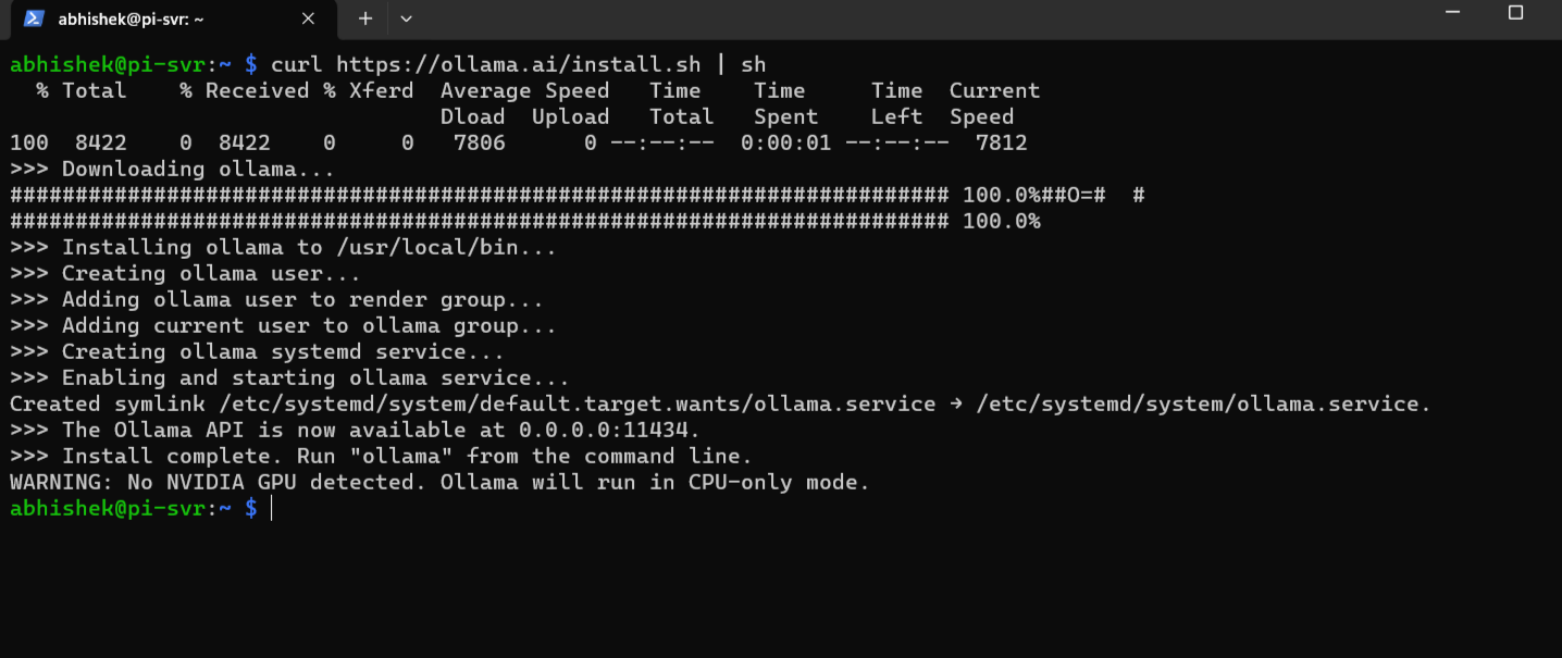 Installing Ollama