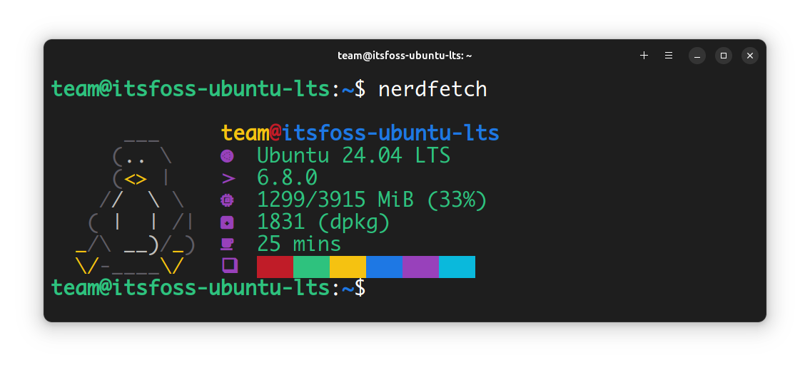 NerdFetch: Fetch system information with Nerd font icons