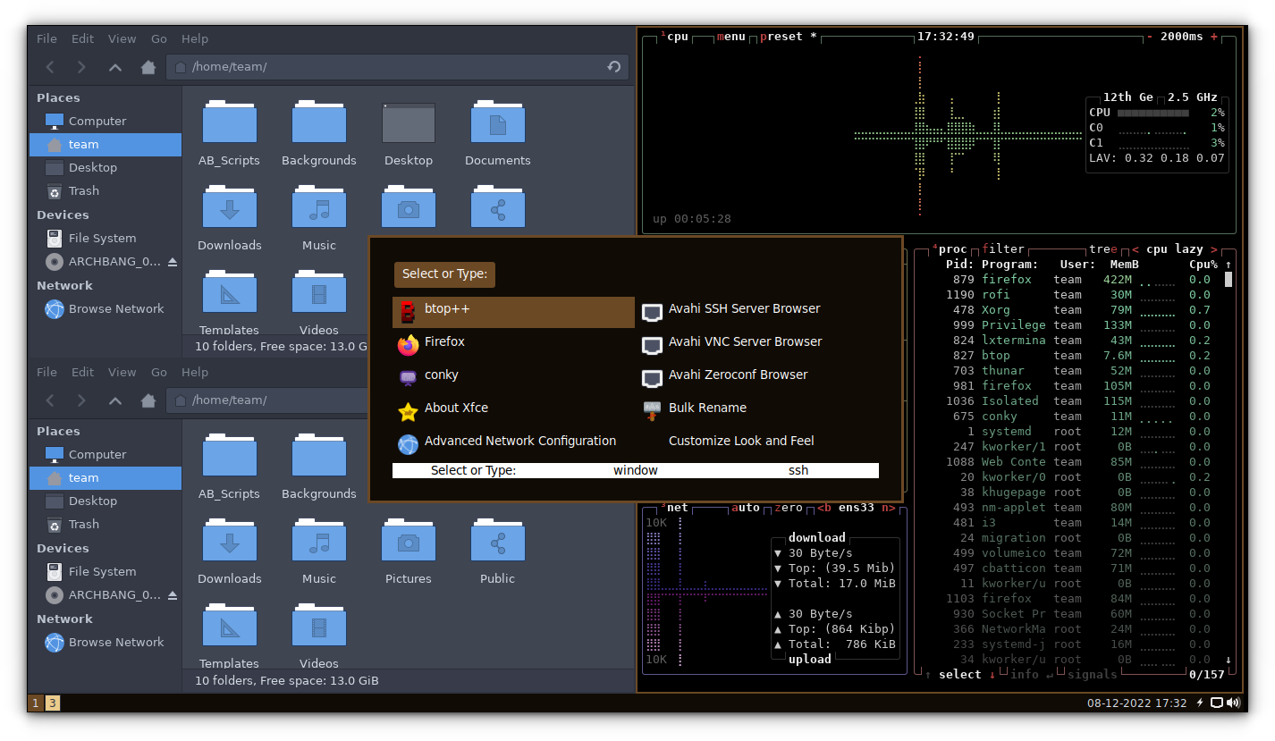 installed archbang with i3wm