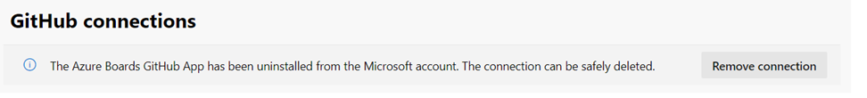 Screenshot shows uninstalled Azure Boards GitHub app.