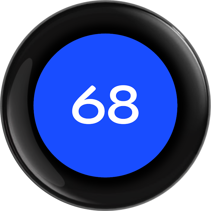 Classic variant of the Nest Thermostat Farsight face 