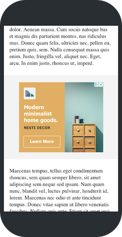 An example of ad slot expansion in-article original
