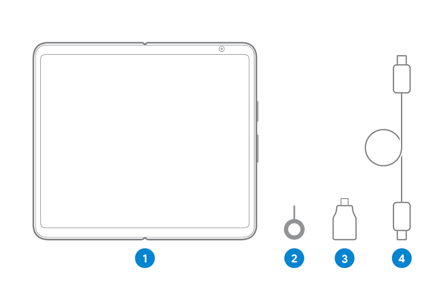 What's in the box - Pixel Fold
