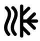 half wave and snowflake