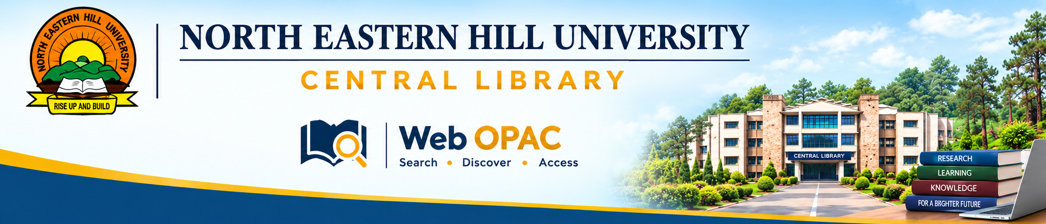 NEHU Central Library Header
