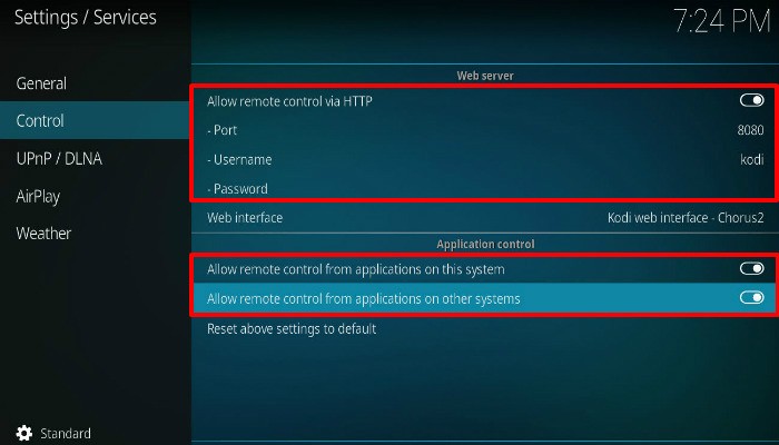 kodi-settings-services kodi-settings-services