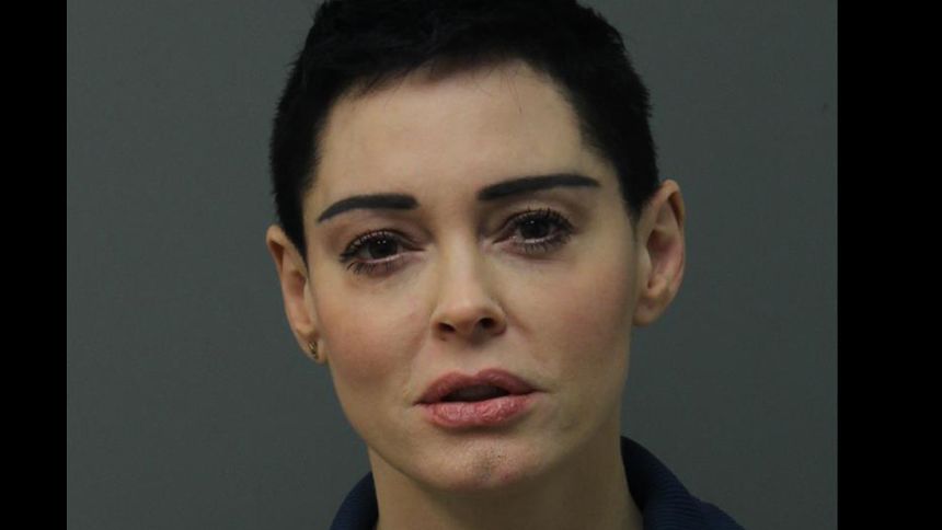 Rose McGowan Mugshot