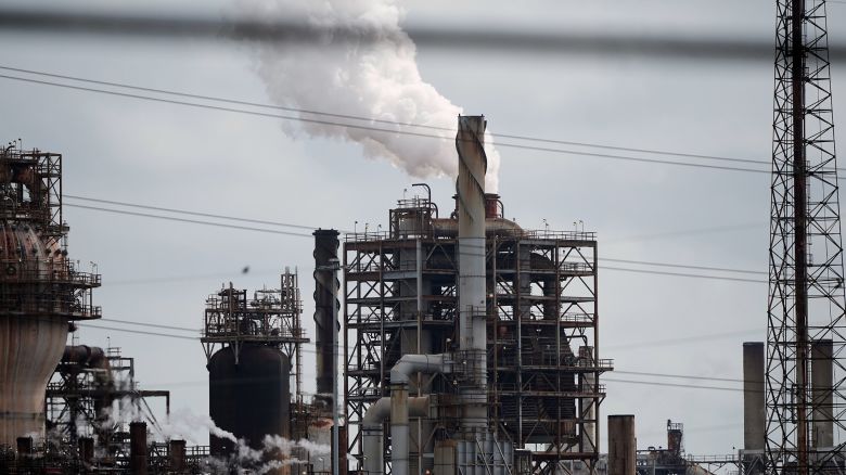 The Shell Norco petroleum refinery and the Valero St. Charles oil refinery are seen in Norco, Louisiana, on April 2, 2026.
