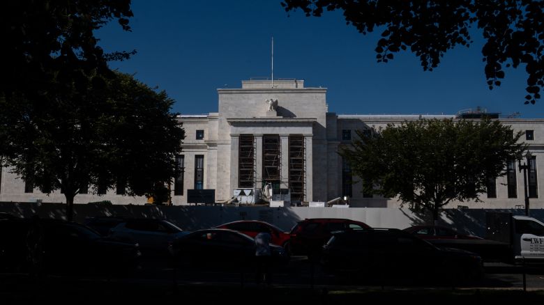 The Marriner S. Eccles Federal Reserve Board Building is seen under construction in Washington, D.C., on September 15, 2026.