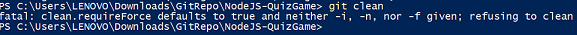 git clean