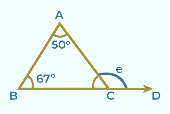 Exterior Angle Theorem Example 1