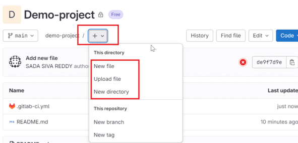 Create new directory