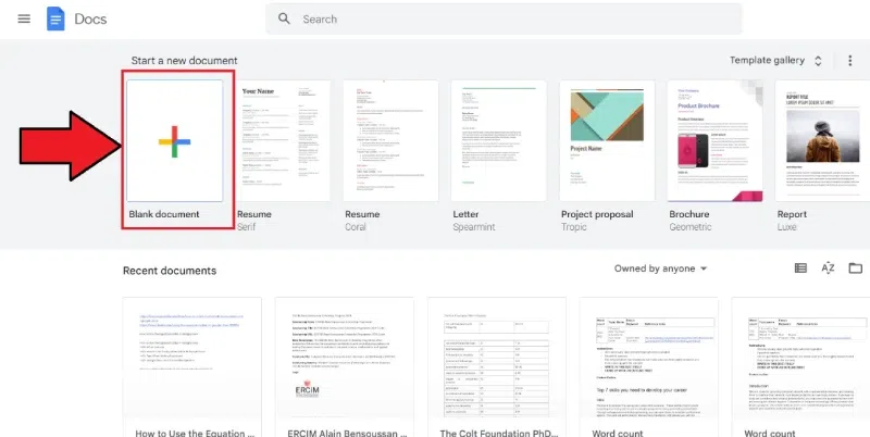 Equation Editor in Google Docs