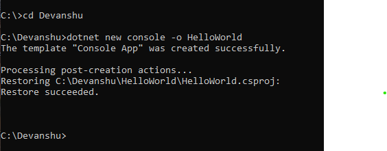 DotNETProjectCreation