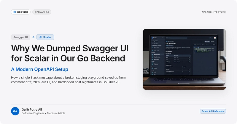 Why We Dumped Swagger UI for Scalar in Our Go Backend