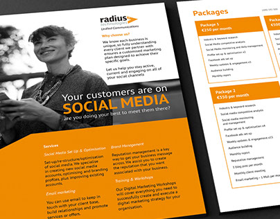 Radius Technologies Social Media Flyer