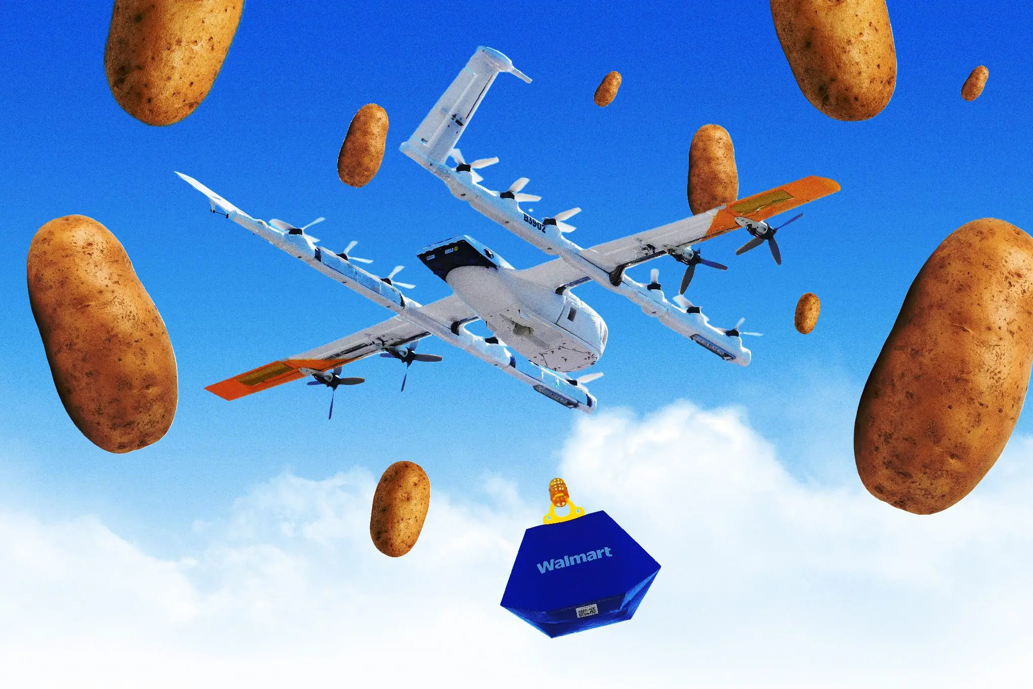 Potato by air
