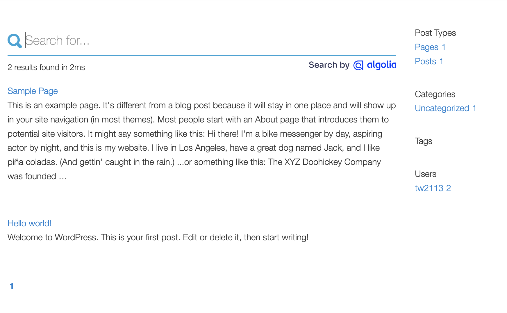 Search Results