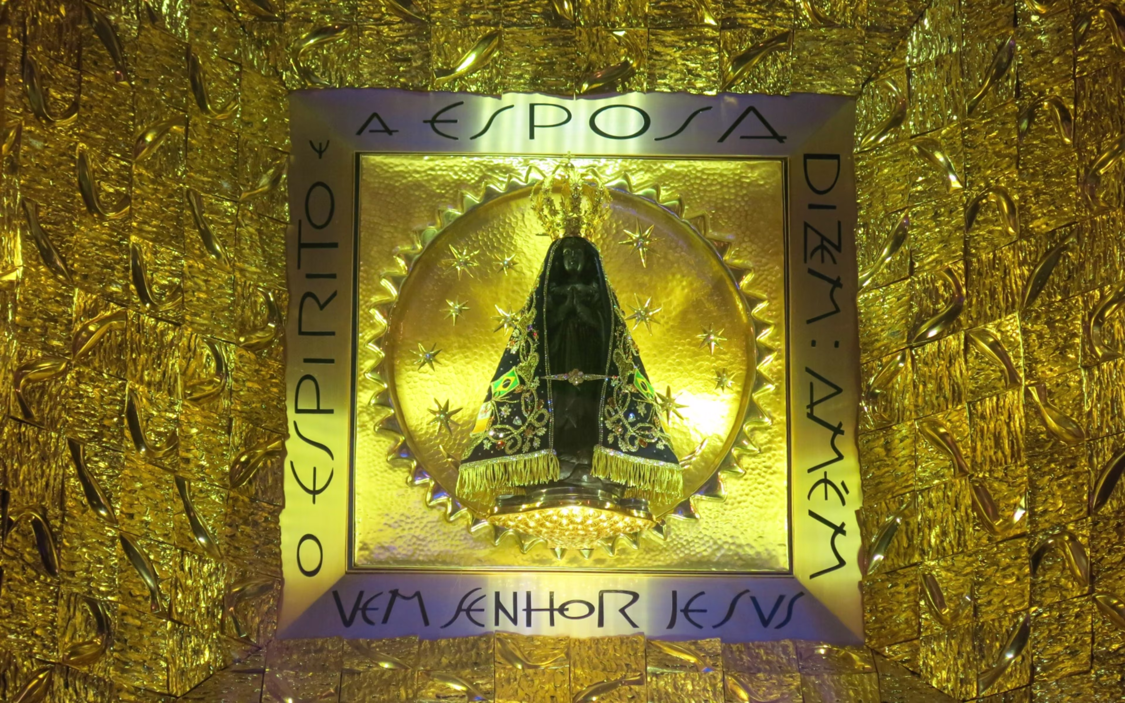 Image of Our Lady of Aparecida at the National Shrine in Aparecida in São Paulo state, Brazil. | Credit: SMaggi/Shutterstock