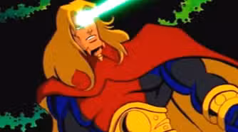 silver surfer the animated series, the forever war, adam warlock firing laser beams