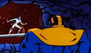 silver surfer the animated series, the origins of the silver surfer part 2, Silver Surfer encounters Thanos