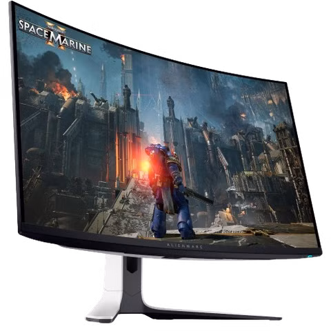 A render showing the Alienware AW3225QF gaming monitor.