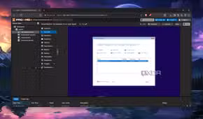 Selecting the installation disk inside a Windows 11 VM
