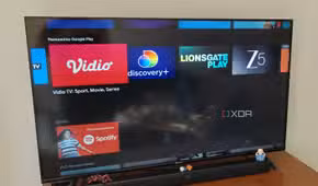 Google TV recommended apps on a 4K TV