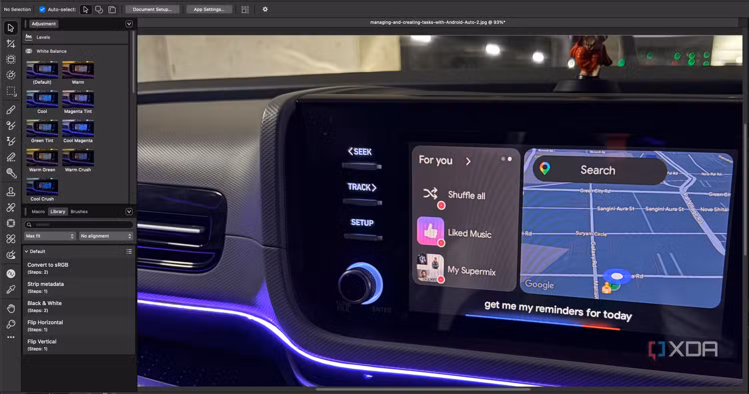 color grading in Affinity