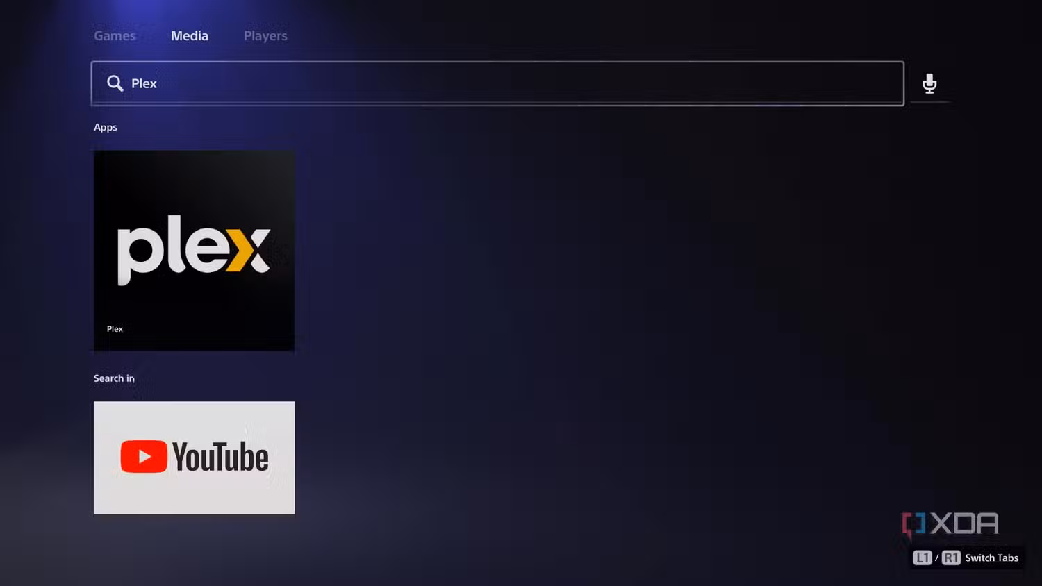 Plex being the only self-hosted option on the PlayStation Store.