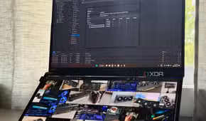 Immich and Proxmox webui open on a laptop